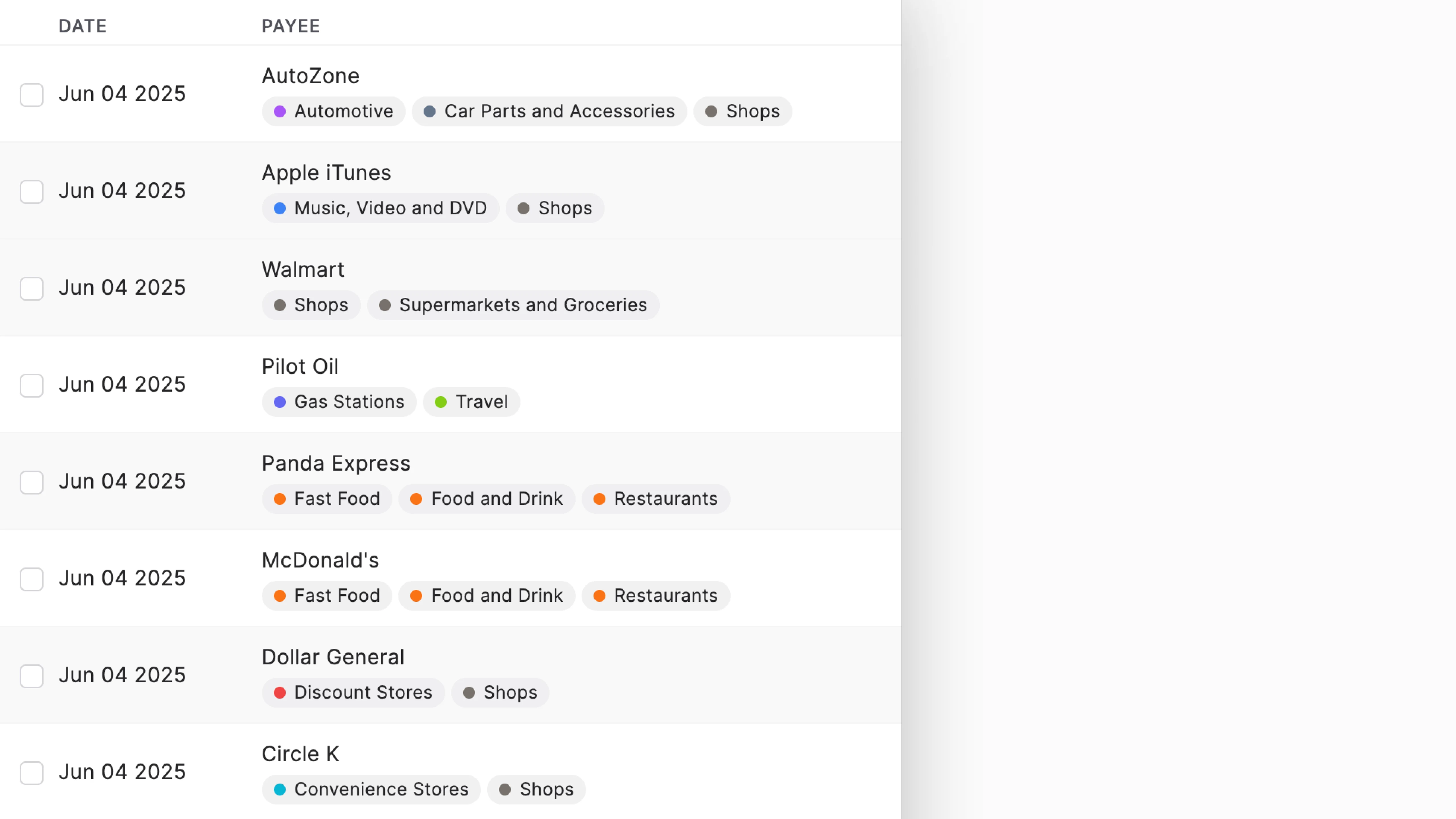 Smart Transaction Categorization